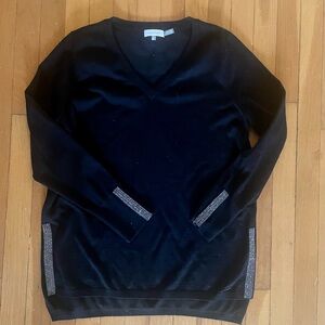 Calvin Klein Women's Sweater (Size medium) Black with Silver Sparkles